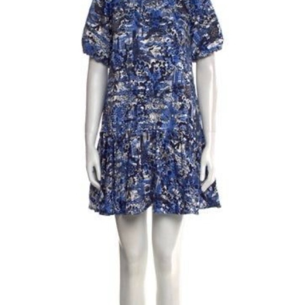 Kate Spade Blue and White Patterned Blouse